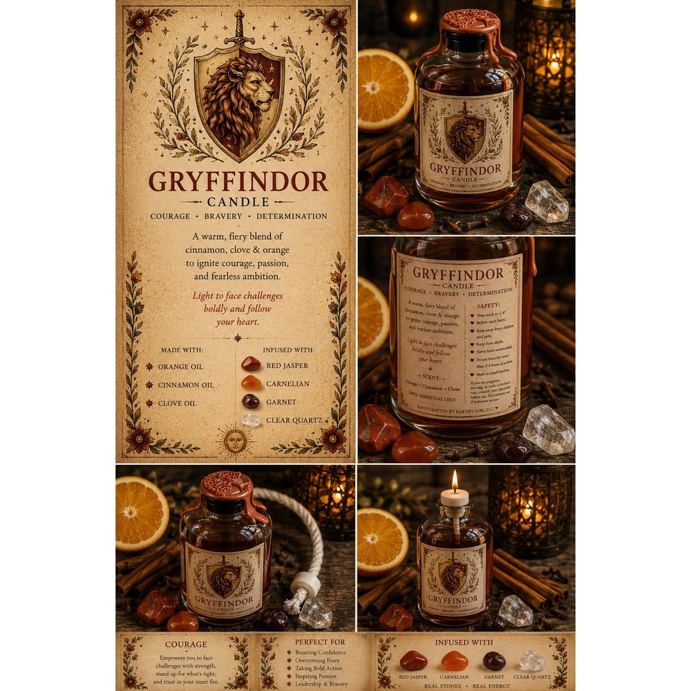 Gryffindor Inspired‎ Oil Candle